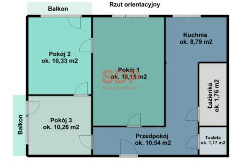 Odświeżone 3-pokojowe mieszkanie Prywatny parking Dwa balkony