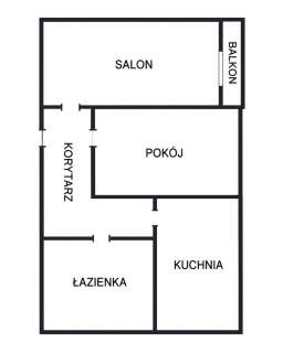 Dwa pokoje z oddzielną kuchnią przy Włókienniczej