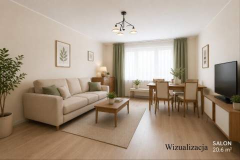 Centrum Szczecina 2 pokoje 45,27 m parter