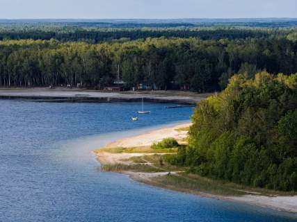 Jezioro Piaseczno-działki blisko plaży