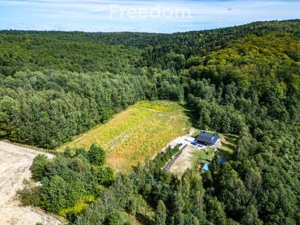 Widokowa działka 1,09 ha pod lasem   Nawsie, cisza