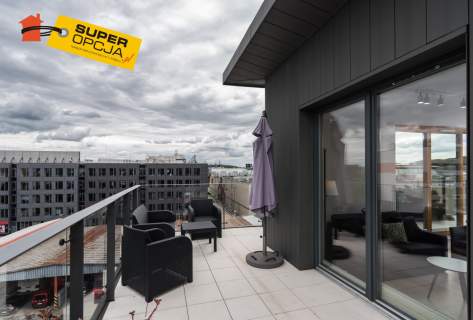 Apartament blisko Bulwarów Wiślanych z tarasami