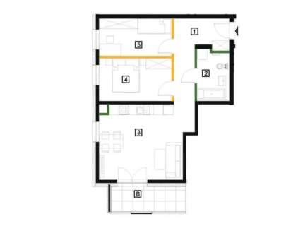 3 pokoje 57,7 m Smart Home Wełnowiec