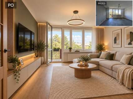 Północ 2 pokoje duży balkon do remontu