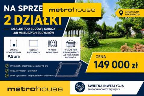 Dwie działki na sprzedaż w Krośnie
