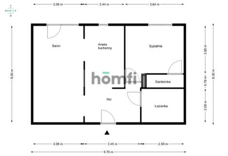 Ciche dwa pokoje balkon garaż Ząbki