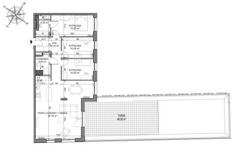 Apartament 100 m z widokiem na wodę 40 m tarasu Śr