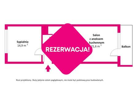 Mieszkanie 2 pokoje balkon Poznań Podolany
