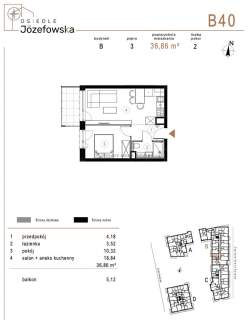 Mieszkanie na sprzedaż, 36,86 m2, Katowice