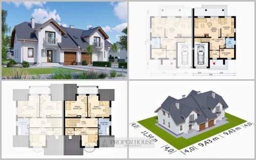 Projekt deweloperski w Konopnicy Bliźniak 240m2 z potencjałem...