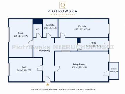 Mieszkanie na sprzedaż, 69,81 m2, Sieradz