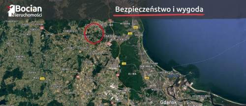 Płaska działka przy lesie Gdynia Wiczlino