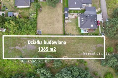 Działka 1365 m przy lesie, wszystkie media