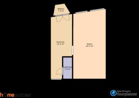 Kawalerka z balkonem, blisko uczelni