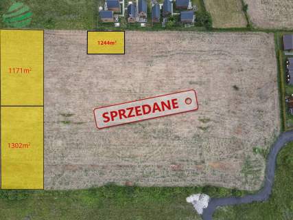 Działka budowlana 1244m Rusinowo media I kompleks