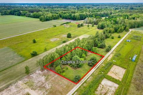 Działka 3000 m z potencjałem inwestycyjnym   Bory