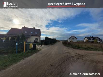 W pełni uzbrojona działka na osiedlu domów