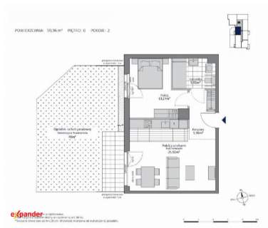 2 pokoje 50,96 m ogród Gdańsk Morena IV kwartał 2027