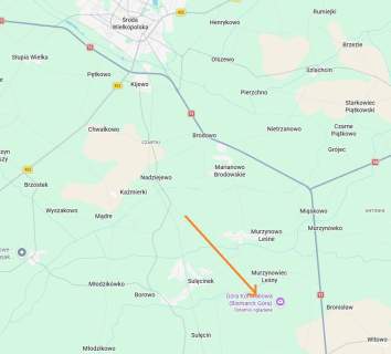 Działka budowlana 866m przy lesie.