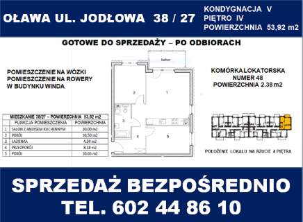 Mieszkanie Oława 3 pokoje-w budynku winda stan deweloperski