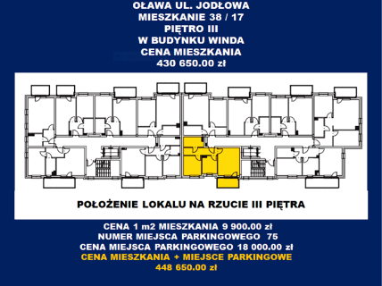 Mieszkanie Oława 2 pokoje plus kuchnia stan deweloperski
