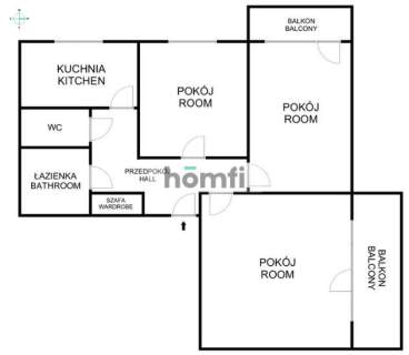 3 POK Z ODDZIELNĄ KUCHNIĄ ODDZIELNA TOALETA