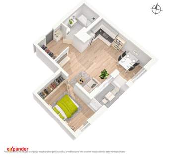 2- pokoje Apartament 10 piętro loggia obok Skytower Centrum 46,75...