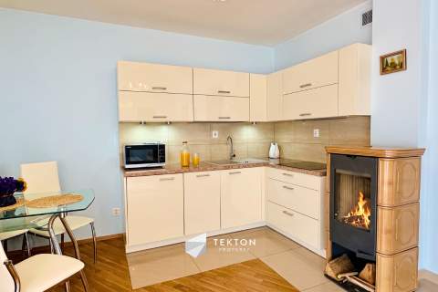 Apartament z kominkiem i widokiem na Giewont