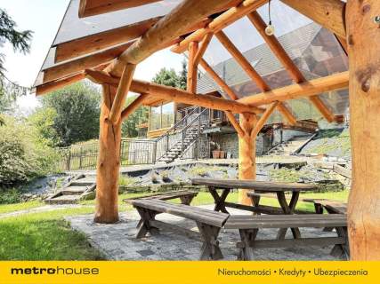 Wyjątkowy dom z bali z widokiem na góry w Mesznej
