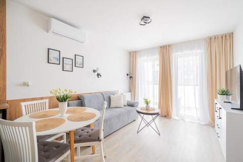 Nowy 2-pok.apartament blisko morza m.parkingowe