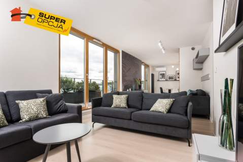 Apartament blisko Bulwarów Wiślanych z tarasami