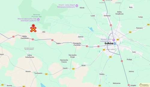 Działka w całości budowlana 0,66 ha w Żdżary pod Łukowem
