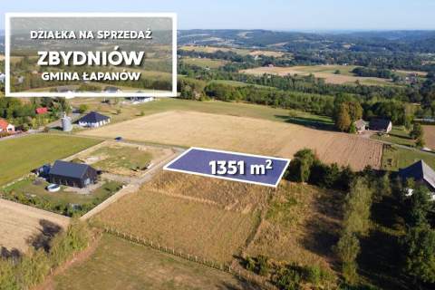 Widokowa działka BUDOWLANA 1350 m Zbydniów