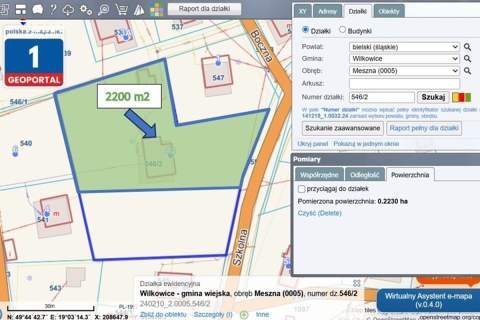 Meszna - dom na dużej działce 22 ary