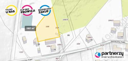 Działka budowlana 25km od Gdańska -Babidół