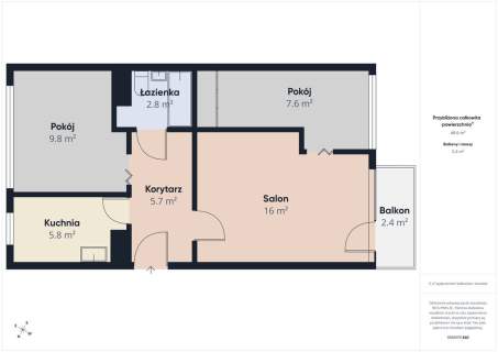 3 pokoje 48,60 m balkon Tułowice, ul. Ceramiczna