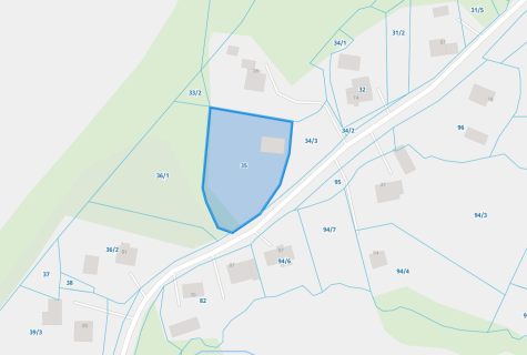 Uzbrojona działka budowlana 2300 m2 / Frywałd / bez prowizji