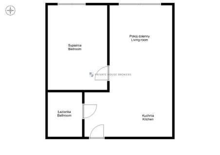Apartament w Quorum - Sikorskiego, 47m2, 2 pokoje