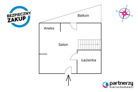Dwupoziomowe mieszkanie - sp. - własnościowe z KW