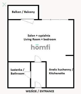Apartament typu Studio 35m2 ul. Cystersów 8 