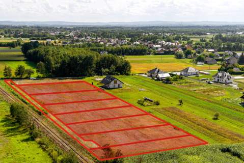 Działka budowlana 11,5 ara z WZ   Łęg Tarnowski