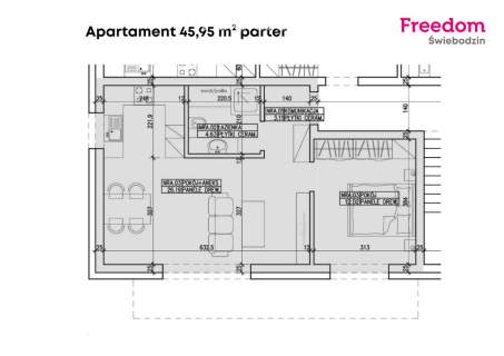 Nowy apartament 46 m2 z ogródkiem Przytoczna