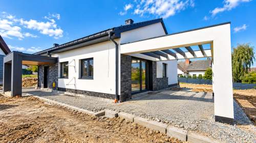 Nowy, parterowy dom z dużą działką - Kozy koło Bi