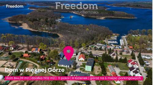 Pensjonat / dom nad jeziorami Mazury 844 m