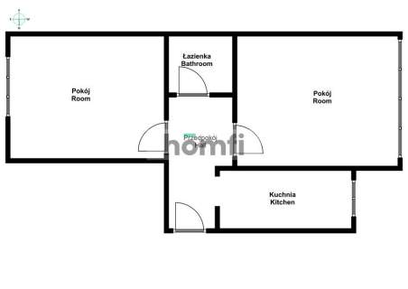 Rozkładowe 2pok mieszkanie - ul. Ślężna, 46m2