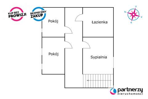 Dwupoziomowe mieszkanie - sp. - własnościowe z KW