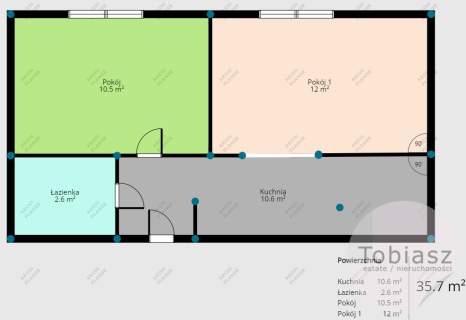 2 osobne pokoje/36 m /tramwaj/ 10 min Pl.Centralny
