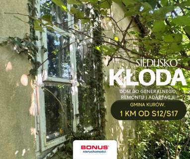 Działka siedliskowa z zabudowaniami Kłoda
