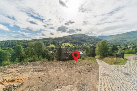 Widokowa działka budowlana 1127 m Bystra Śląska