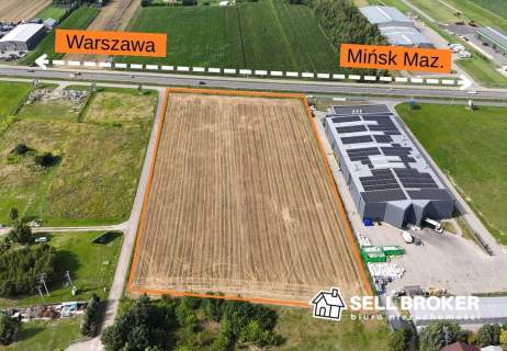 Działka pod magazyn 14 604 m2 / blisko A2